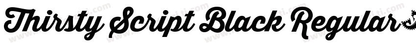 Thirsty Script Black Regular字体转换